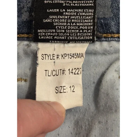 KUT From The Kloth Jeans Womens 12 Button Fly High Rise Raw Hem Ankle Stretch - Picture 7 of 12